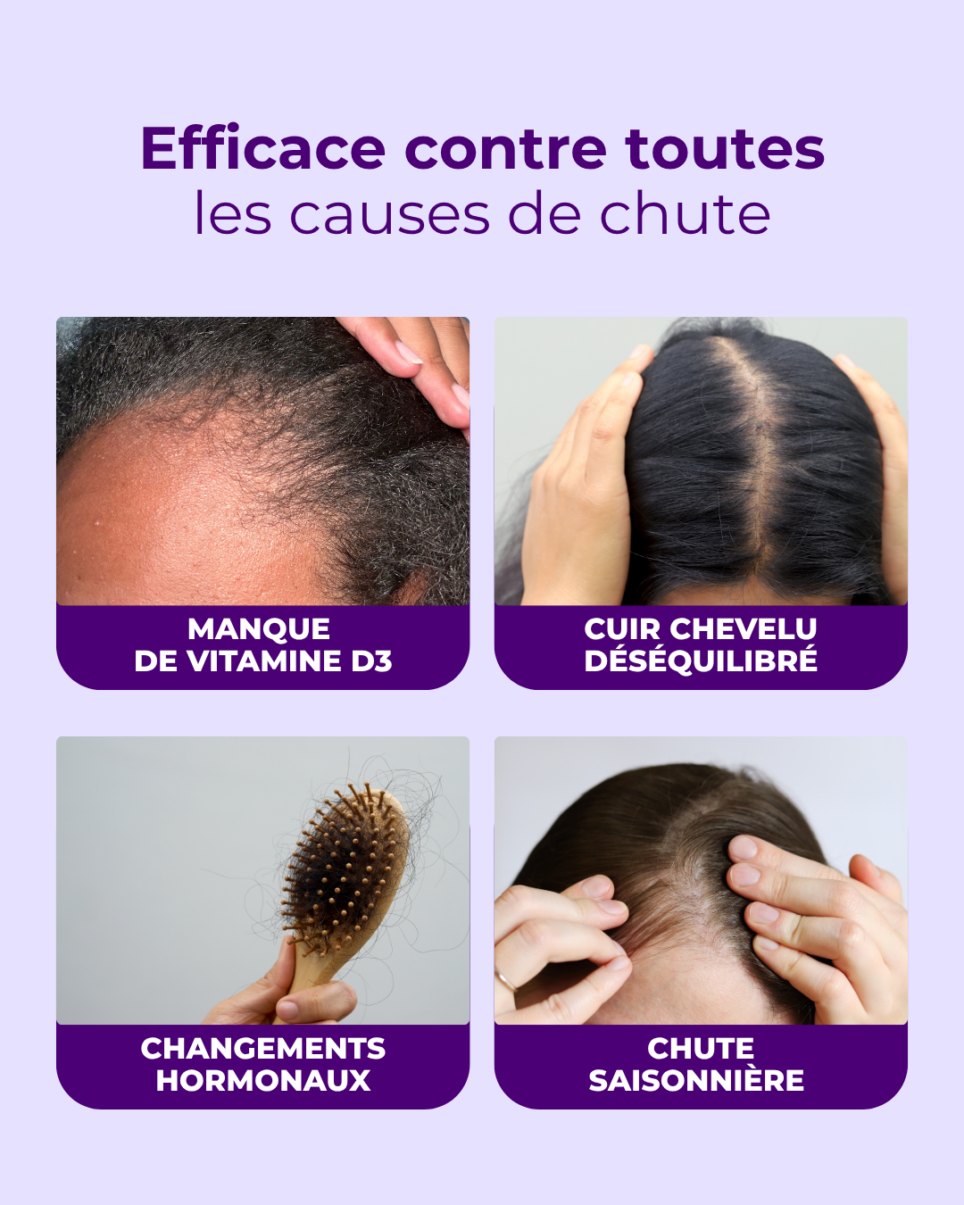 Gummies Pousse de cheveux à la vitamine D3