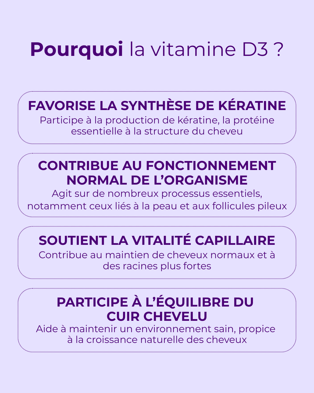 Gummies Pousse de cheveux à la vitamine D3