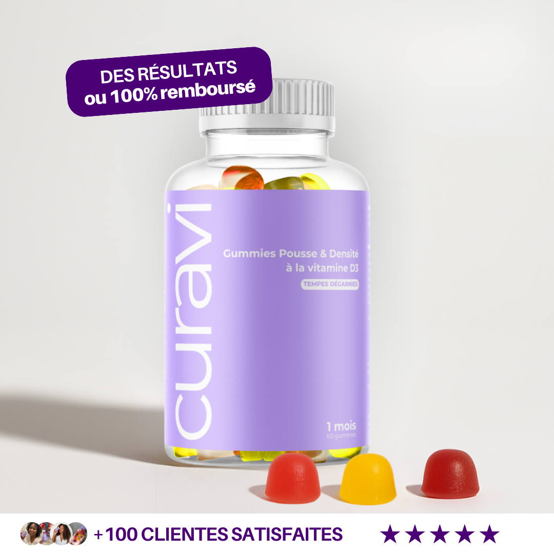 Gummies Pousse de cheveux à la vitamine D3